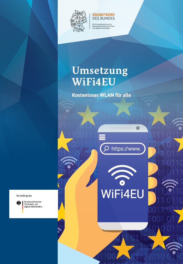 Cover des Flyers "WiFi4EU - Kostenloses WLAN für alle"