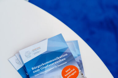 Flyer des Gigabitbüro des Bundes.