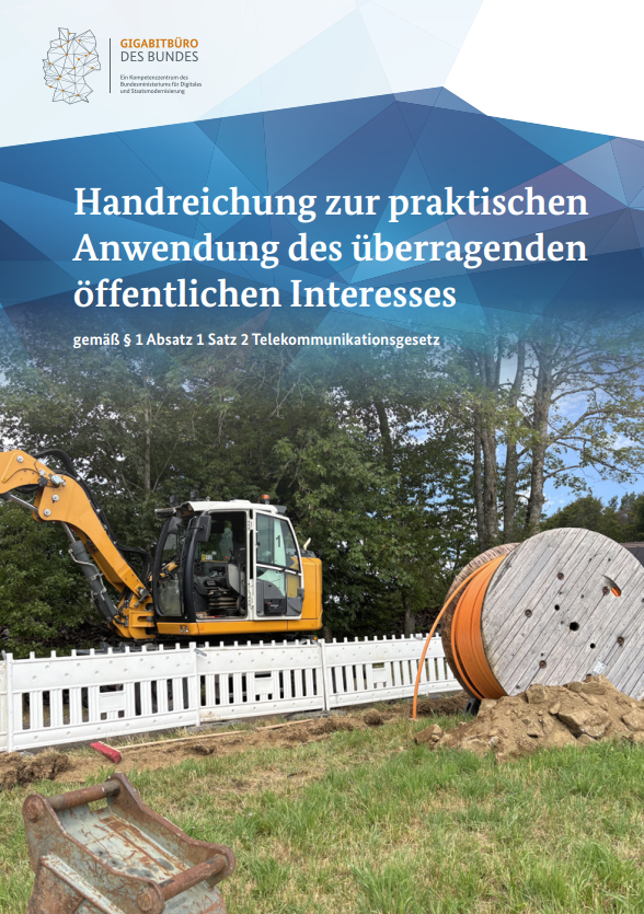 Screenshot des Covers der Handreichung zur praktischen Anwendung des überragenden öffentlichen Interesses
